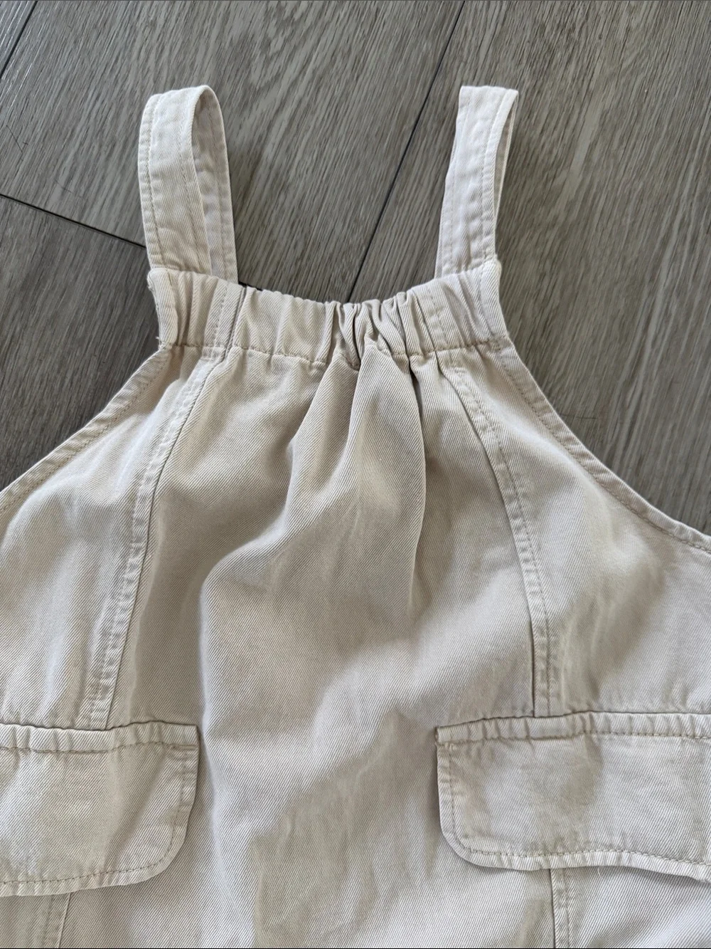 Zara girls jumper dress khaki size 4 years